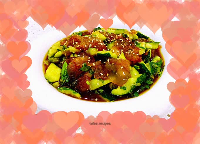 Cucumber stewed with old vinegar