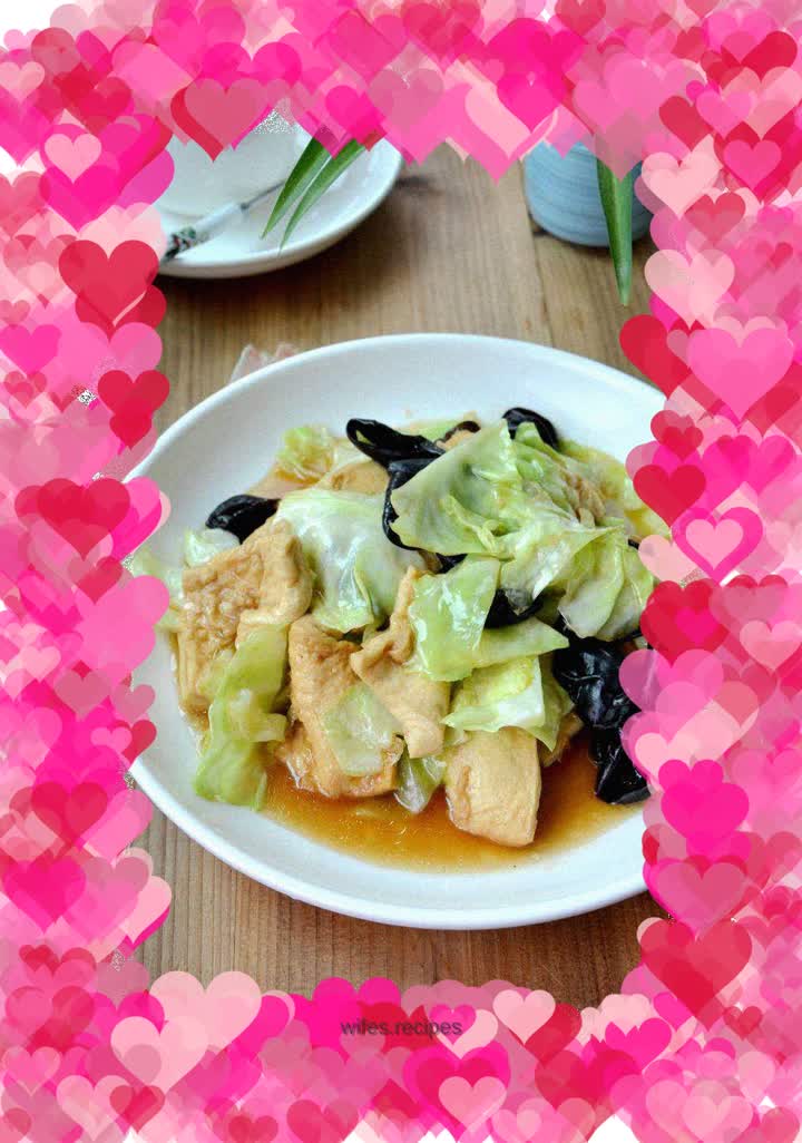 Braised Tofu with Cabbage