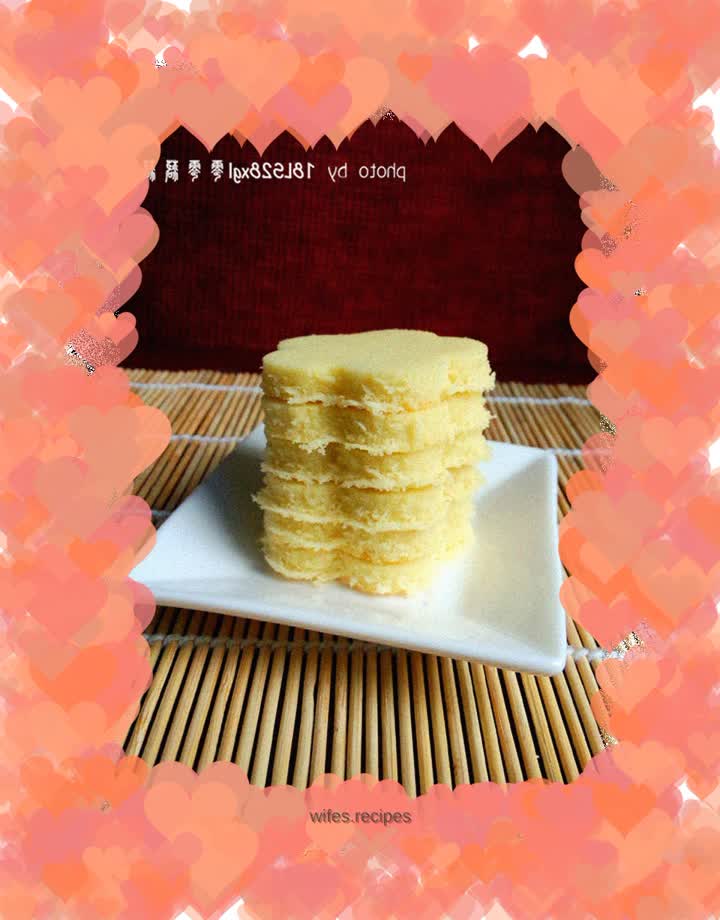 French sponge cake: flower cake