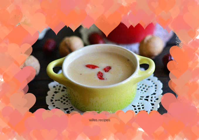 Complementary food for infants - yam, red dates and rice noodles