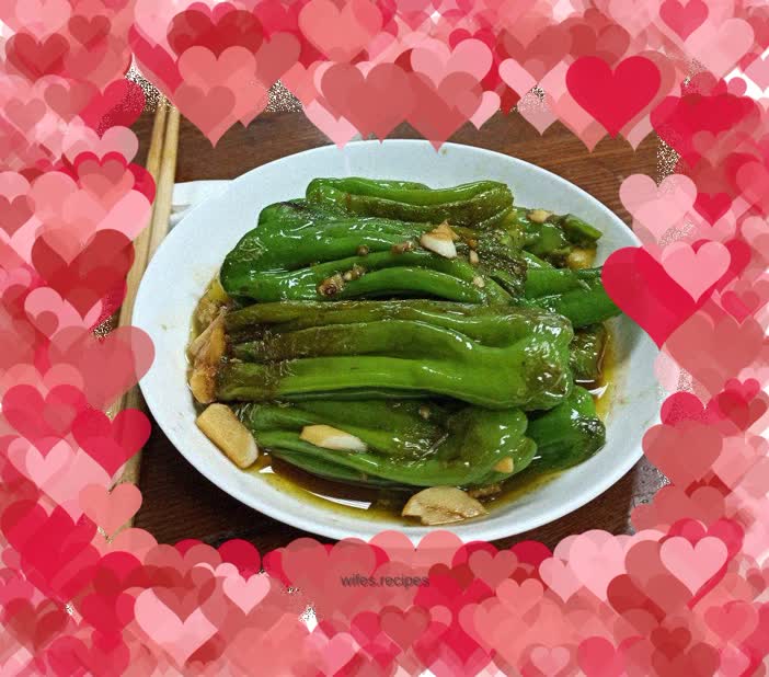 Sweet and sour tiger green pepper