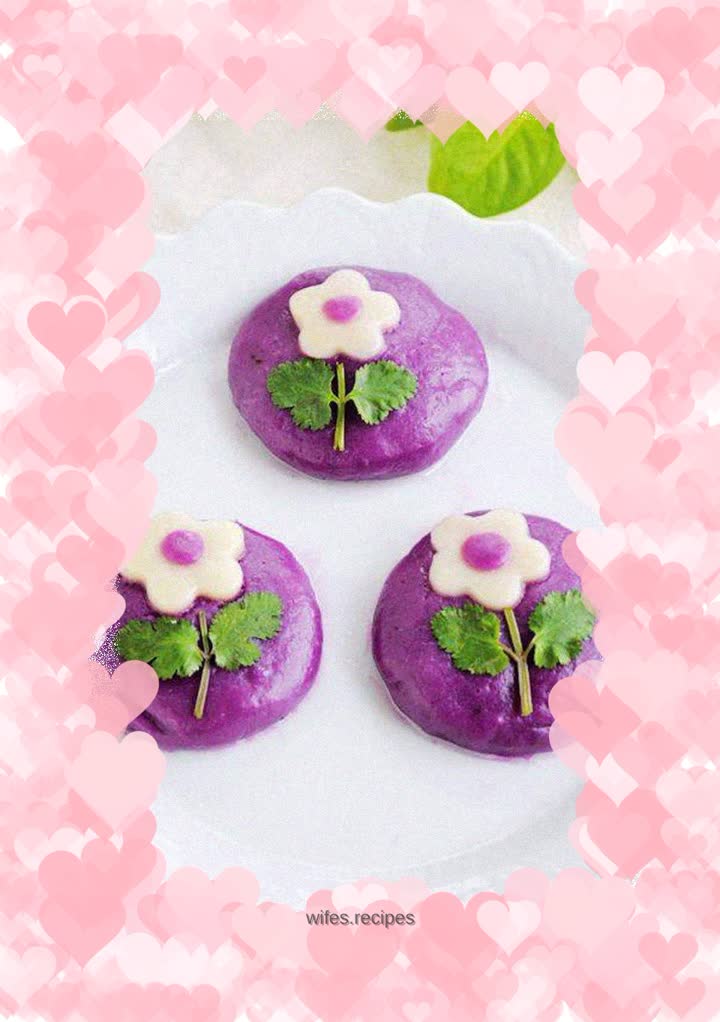 Flower Purple Potato Cake~~~~Women are like flowers