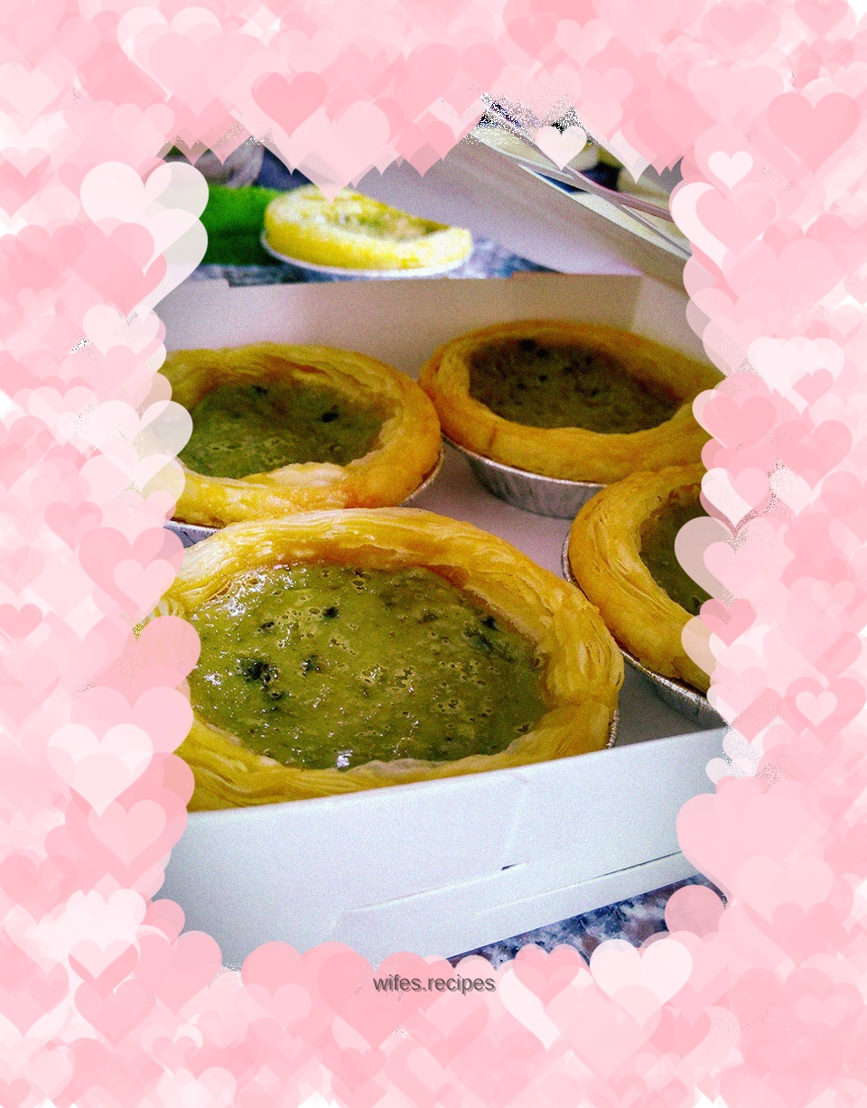 Japanese Matcha Red Bean Egg Tart