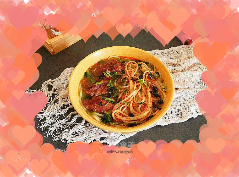 Finger-sucking beef brisket noodles