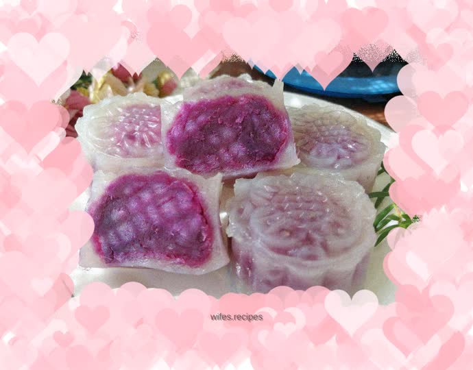 Crystal Purple Sweet Potato Mooncake