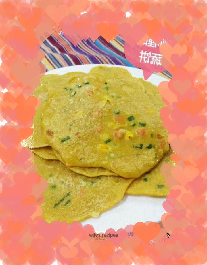 Curry vegetable pancake