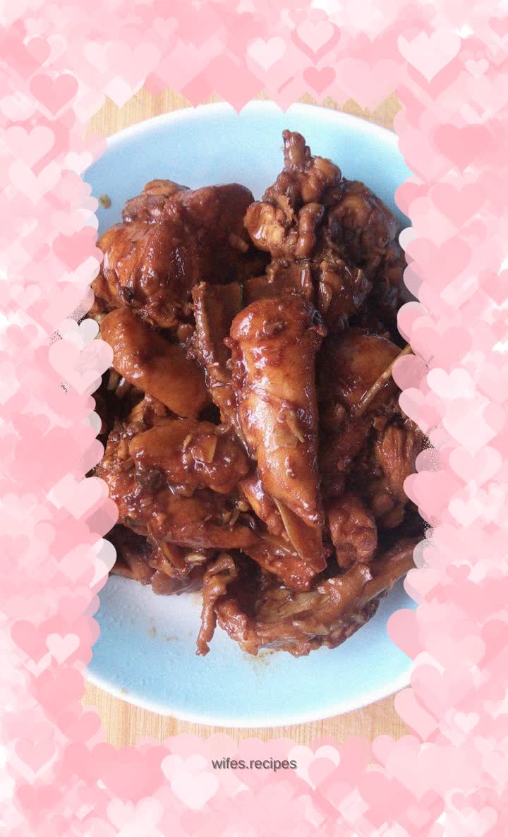 Braised chicken rack