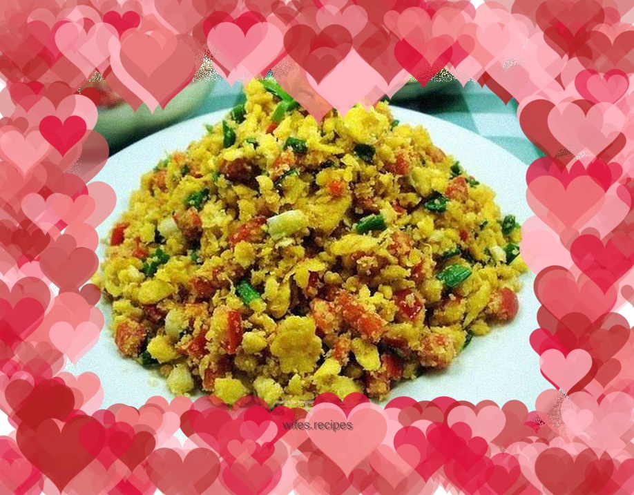 The delicious way to eat okara - fried bean okara with eggs