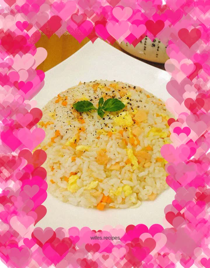Salmon fried rice
