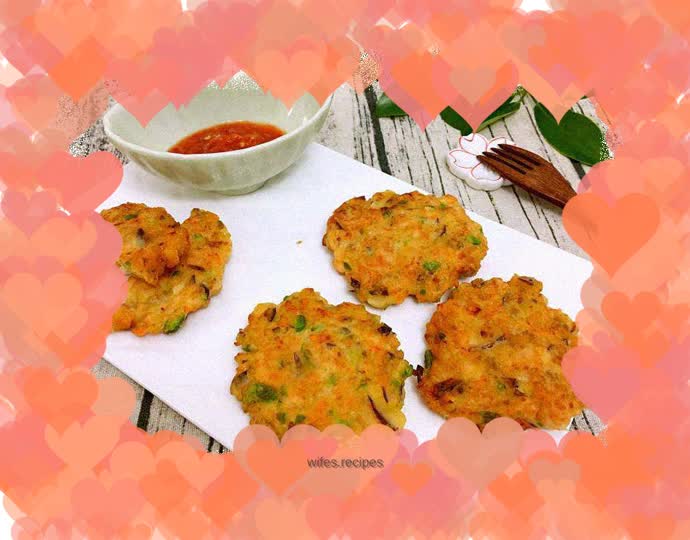 Pan-fried salmon cake