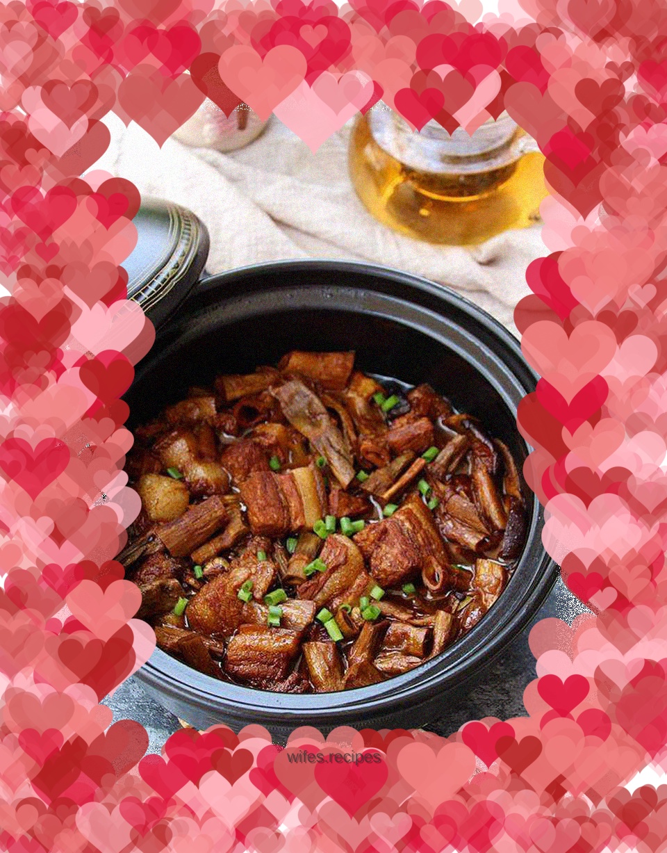 Dried mushroom and bamboo shoot stew