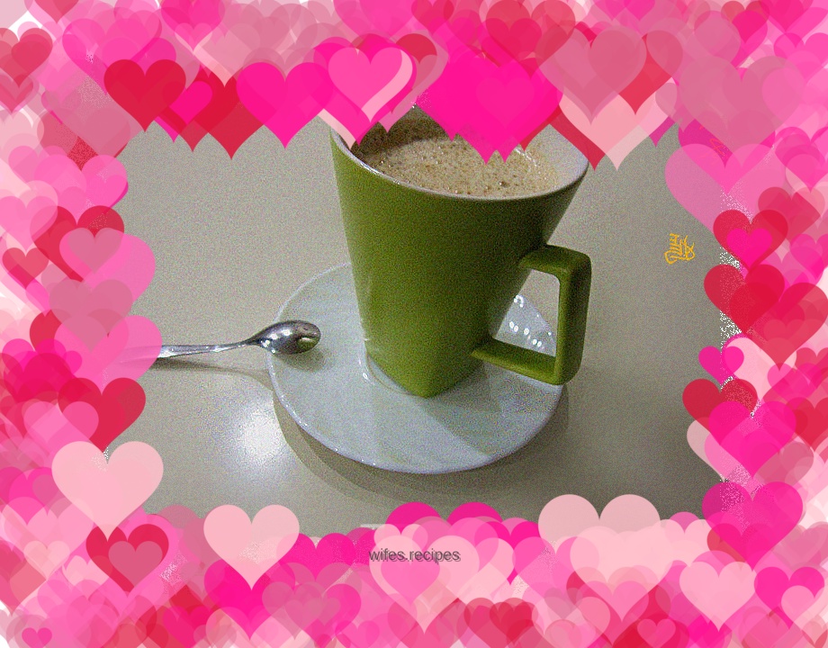 Warm winter——manual foam coffee