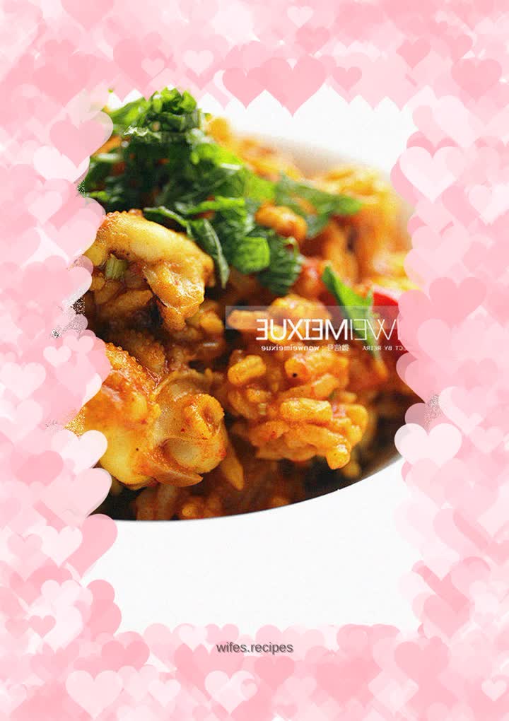 Cuttlefish and winter melon spicy stewed rice