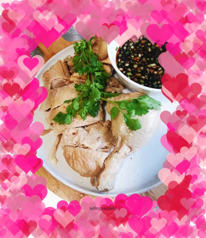 White chopped chicken legs