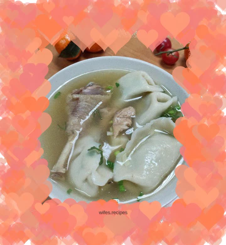 Freshly made dumplings