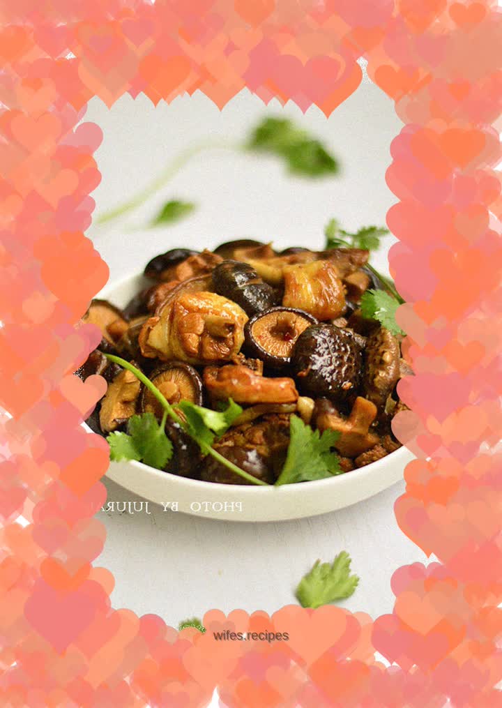 Mushroom stewed chicken
