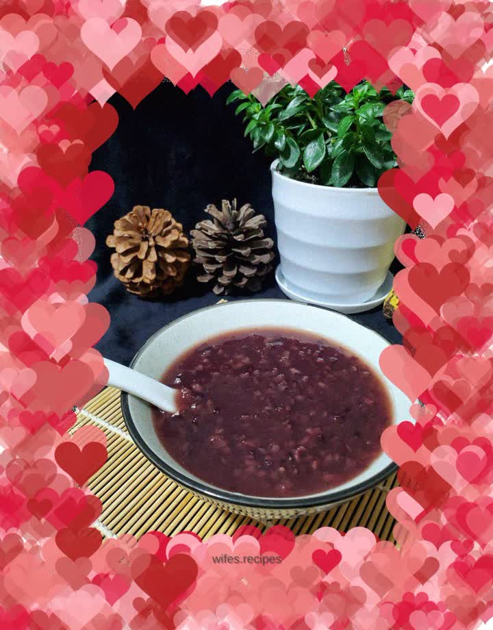 Purple glutinous rice porridge