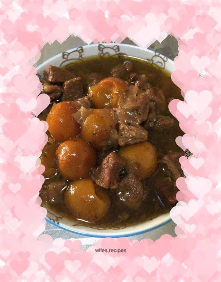 Honey black pepper beef and roasted kumquat