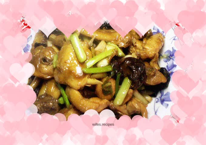Braised Black Fungus Chicken Nuggets