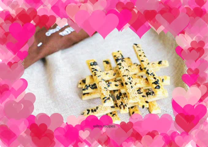 Milk teething stick, baby food supplement, cake flour + butter + milk + milk powder + sugar powder