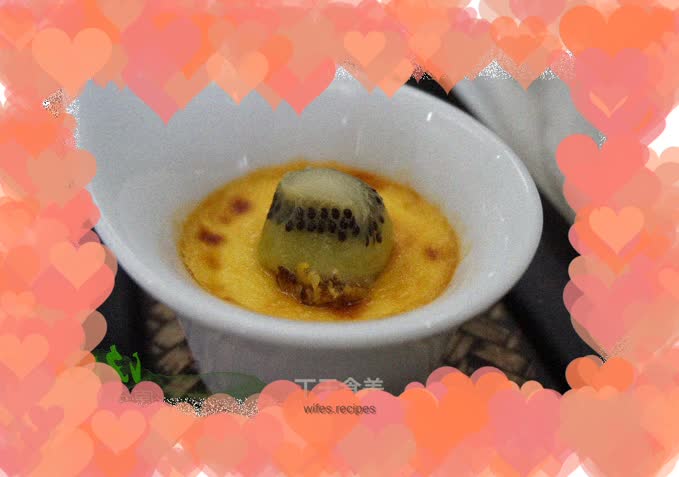 Kiwi osmanthus sugar pudding