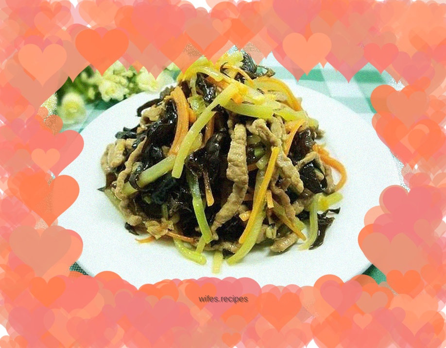 Stir-fried vegetables that can be paired with anything - three-shredded stir-fried pork