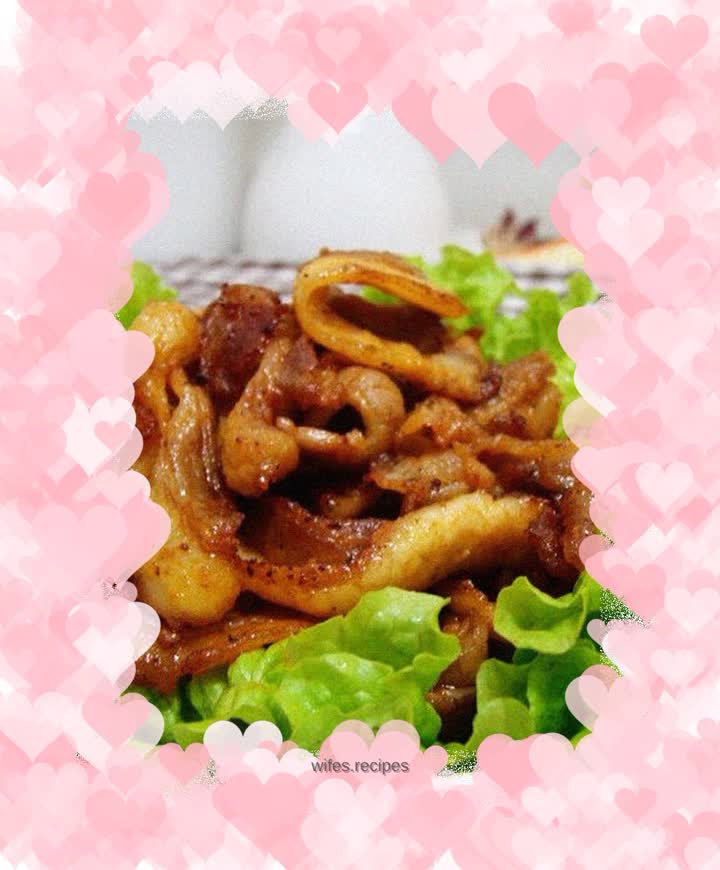 Pan-fried pork belly