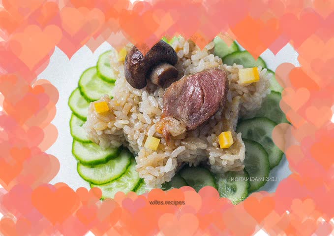 Mushroom Baked Rice (Rice Cooker Version)