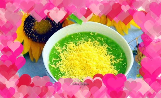 Spinach and egg yolk ten times the porridge