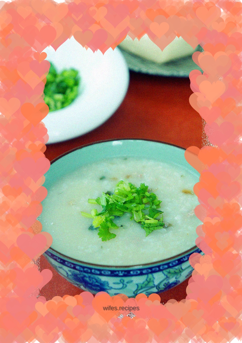 Preserved egg and shredded pork porridge