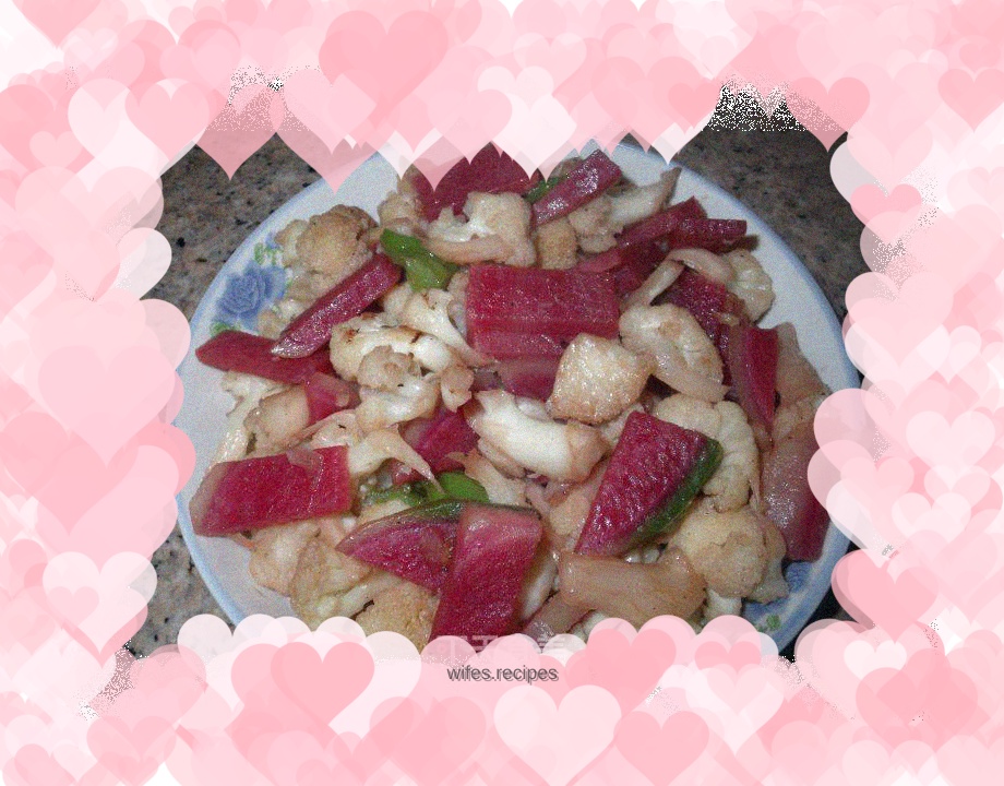 Stir-fried cauliflower