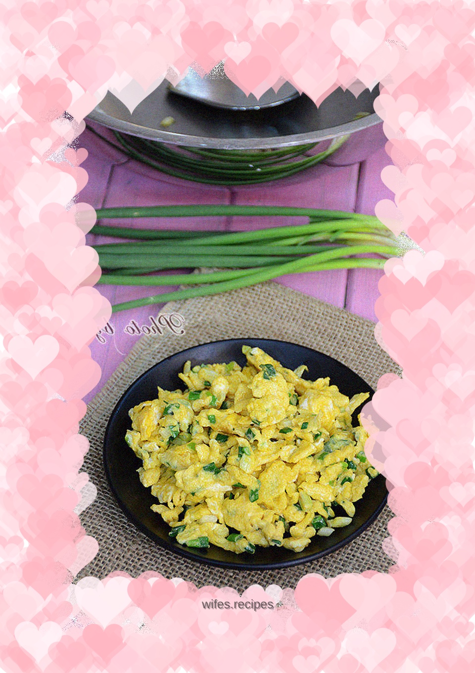 Yang Yangcai in spring - eggs and chives