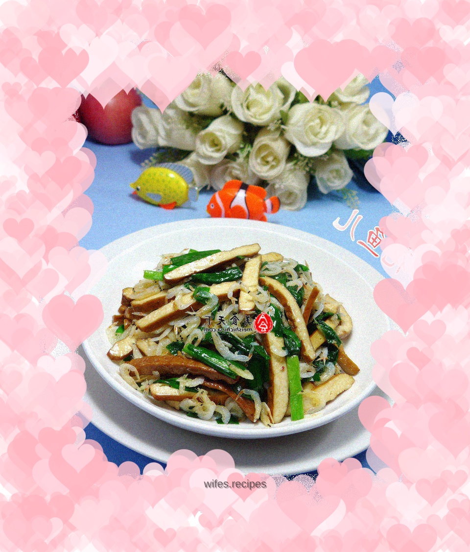 Stir-fried dried leeks and dried shrimps