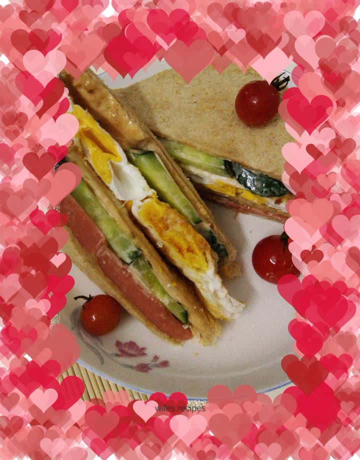 Simple plain sandwich