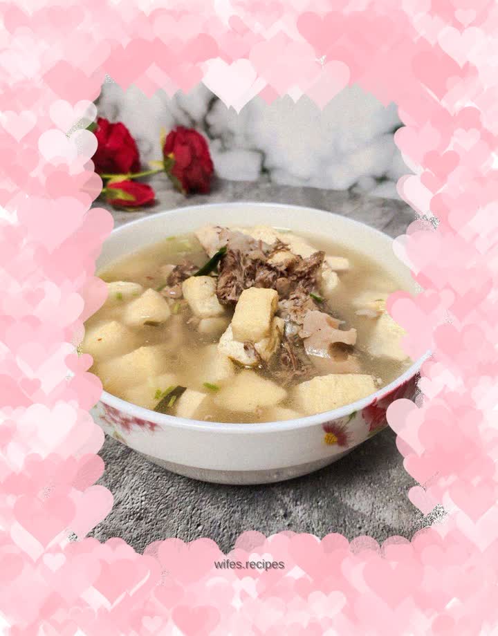Tonggu oil tofu soup