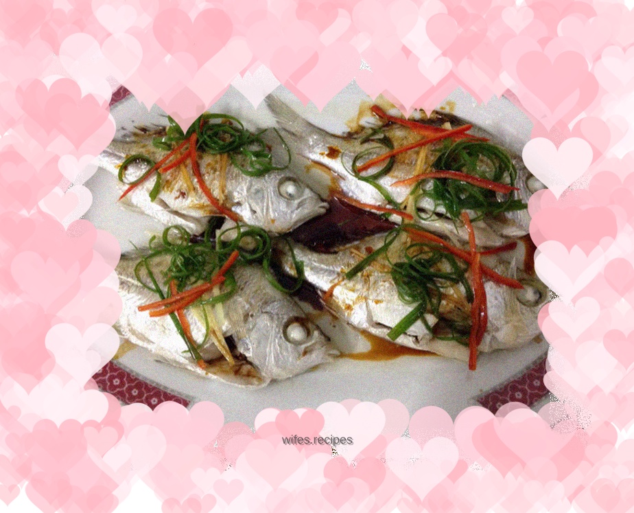 Steamed rice fish