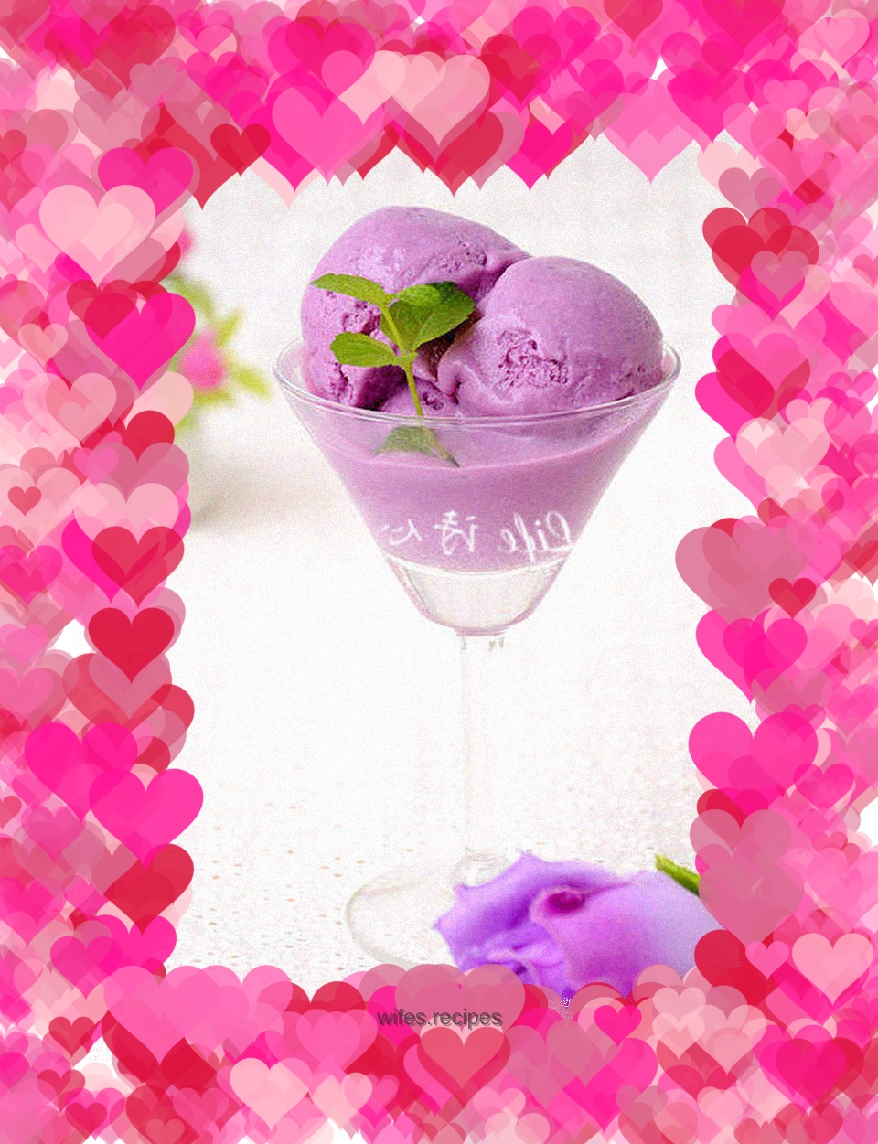 【Purple sweet potato ice cream】--- I love the faint purple color