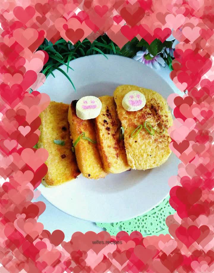 Soft egg fried steamed buns