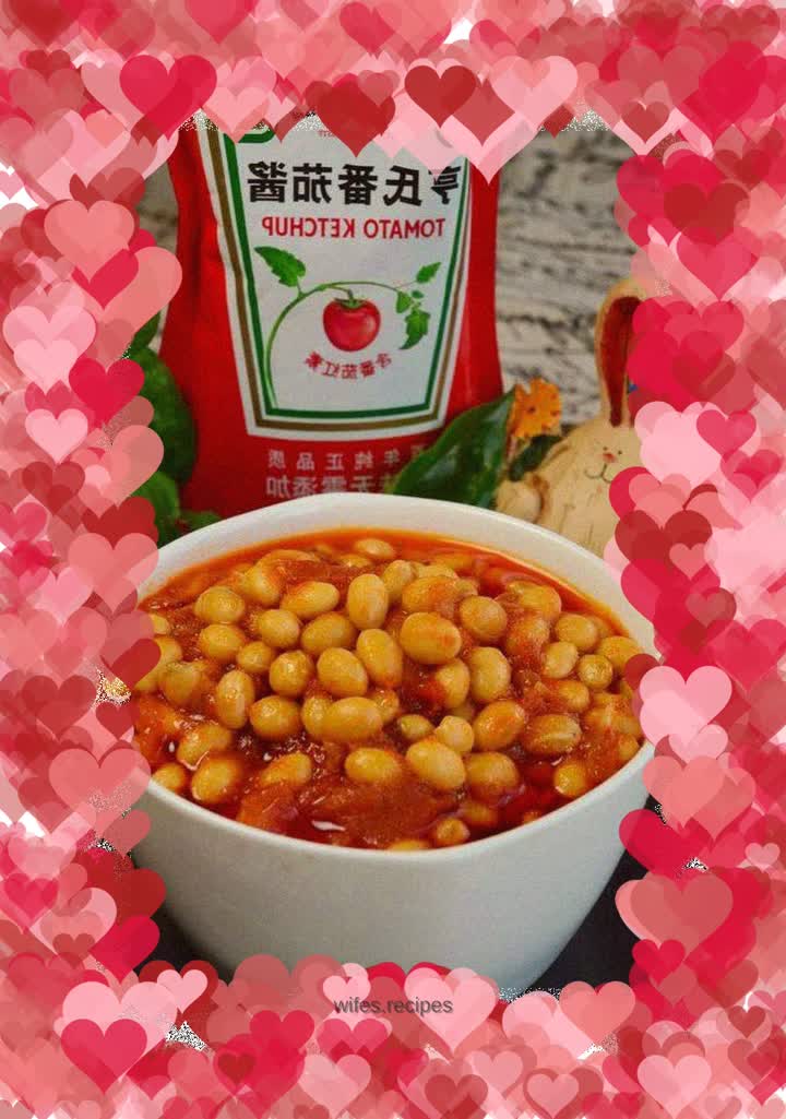 Braised soybeans in tomato sauce