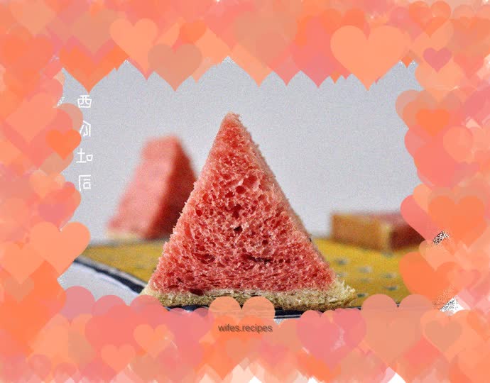 Watermelon toast (tangzhong)