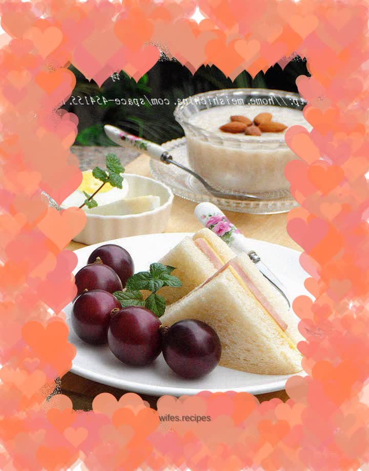 【Ham and cheese sandwich】---- The easiest quick breakfast