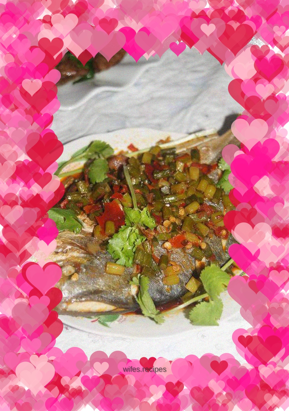 Grilled golden pomfret with garlic sauce