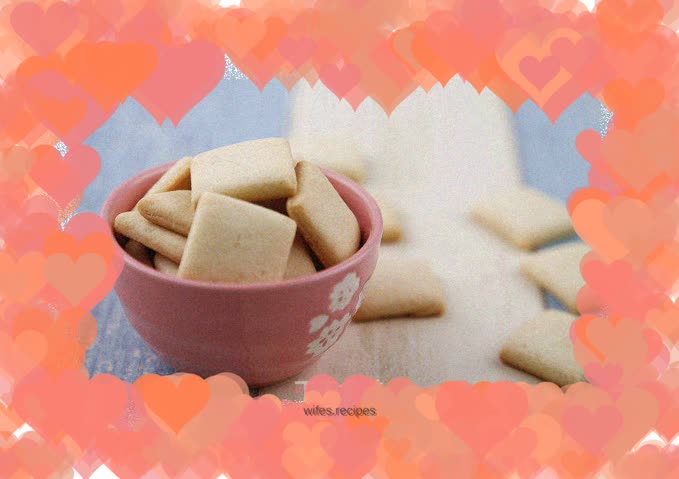 Milk square biscuits (biscuits made in the oven)