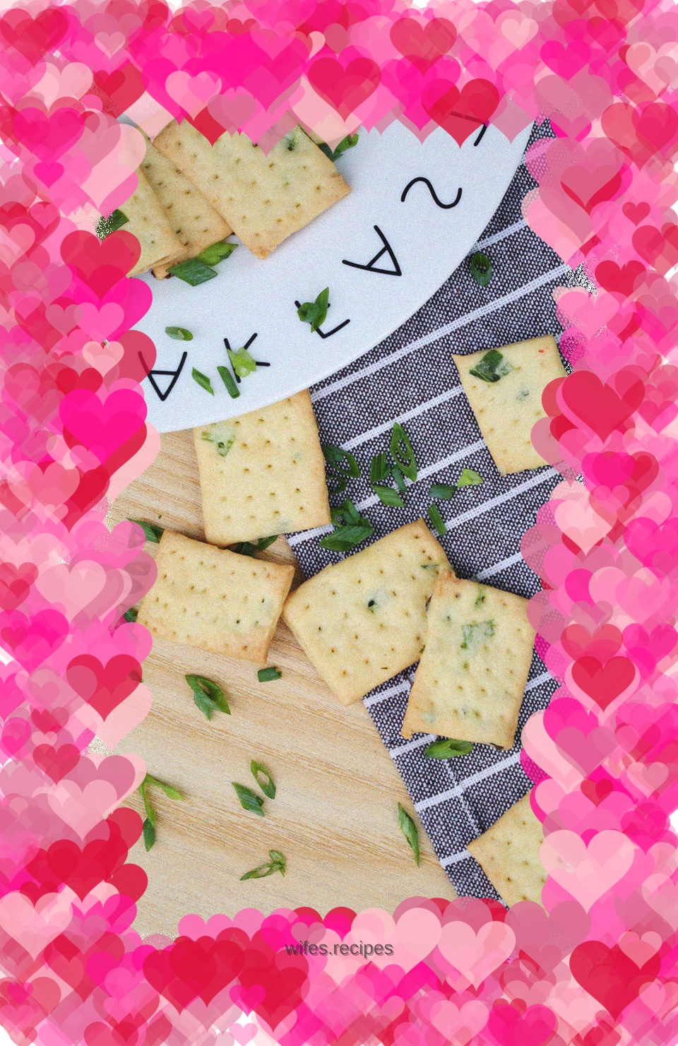 Green onion soda pancakes