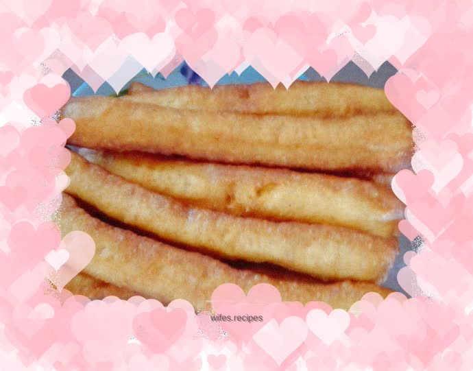 Homemade fried dough sticks