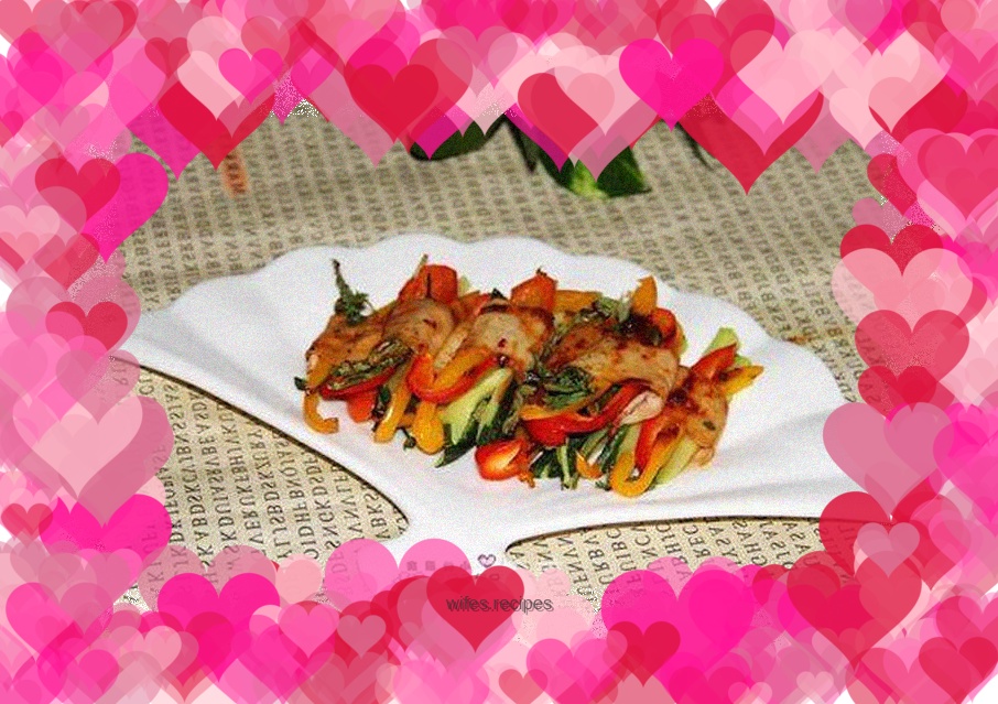 Grilled seasonal vegetables with sauce