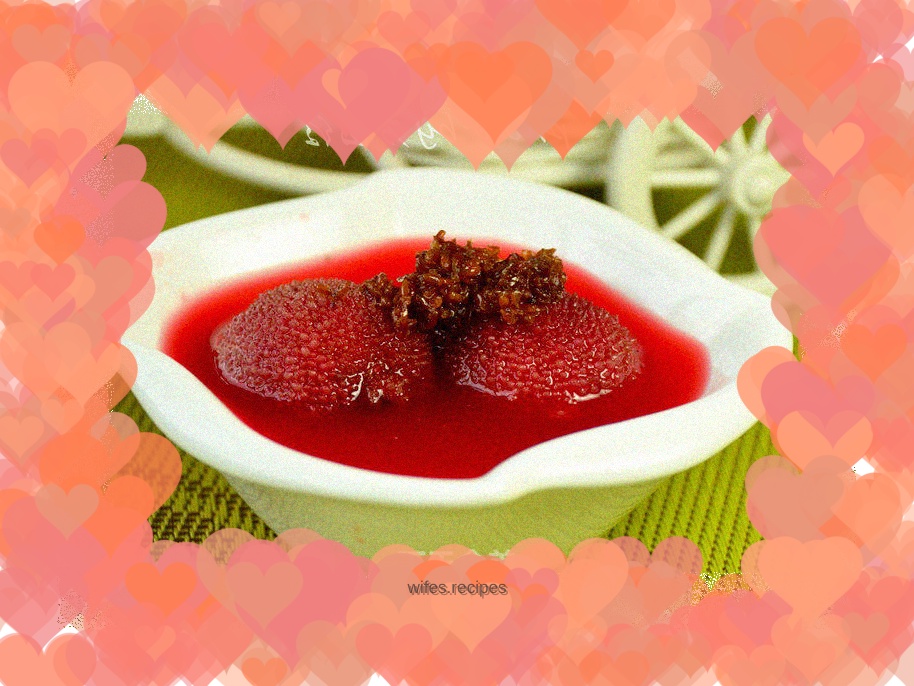 Osmanthus and bayberry soup