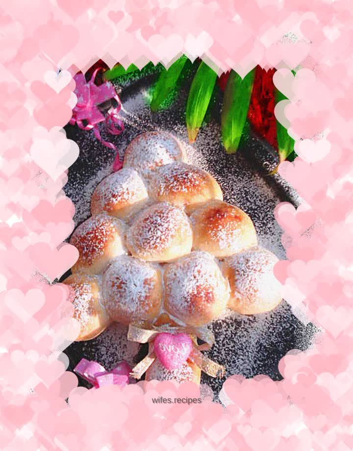 Christmas tree bread