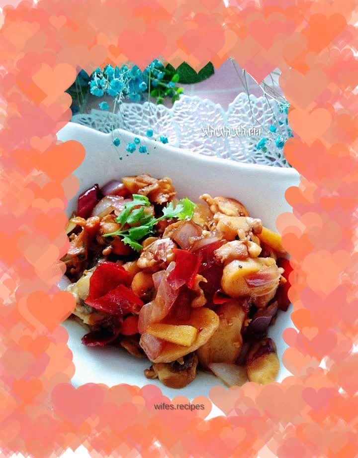 Stir-fried scallop meat