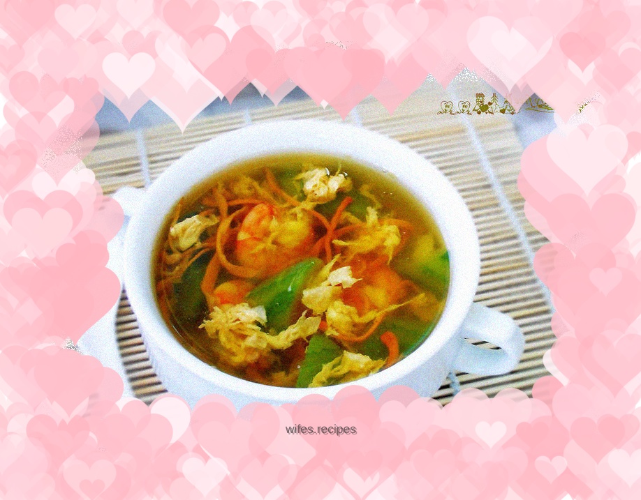Cordyceps flower, luffa and shrimp soup